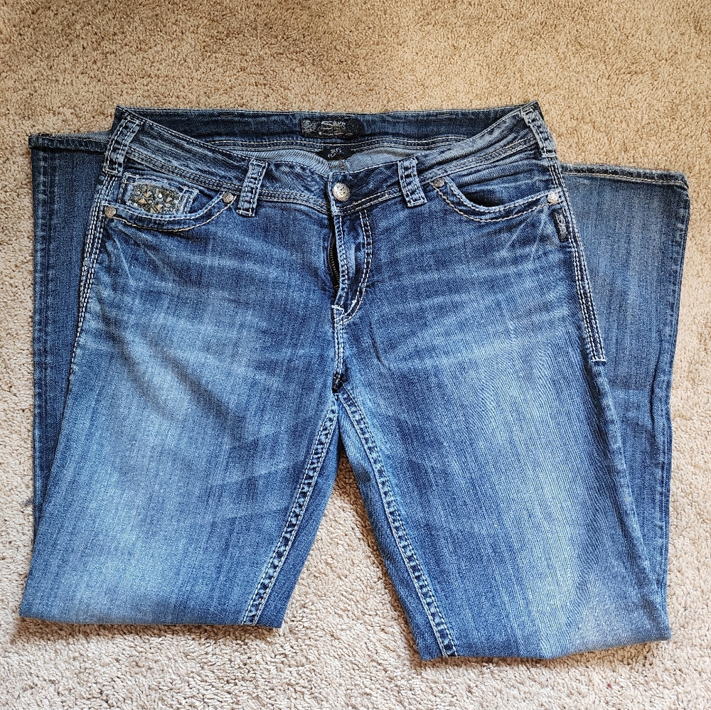 Silver Suki Jeans